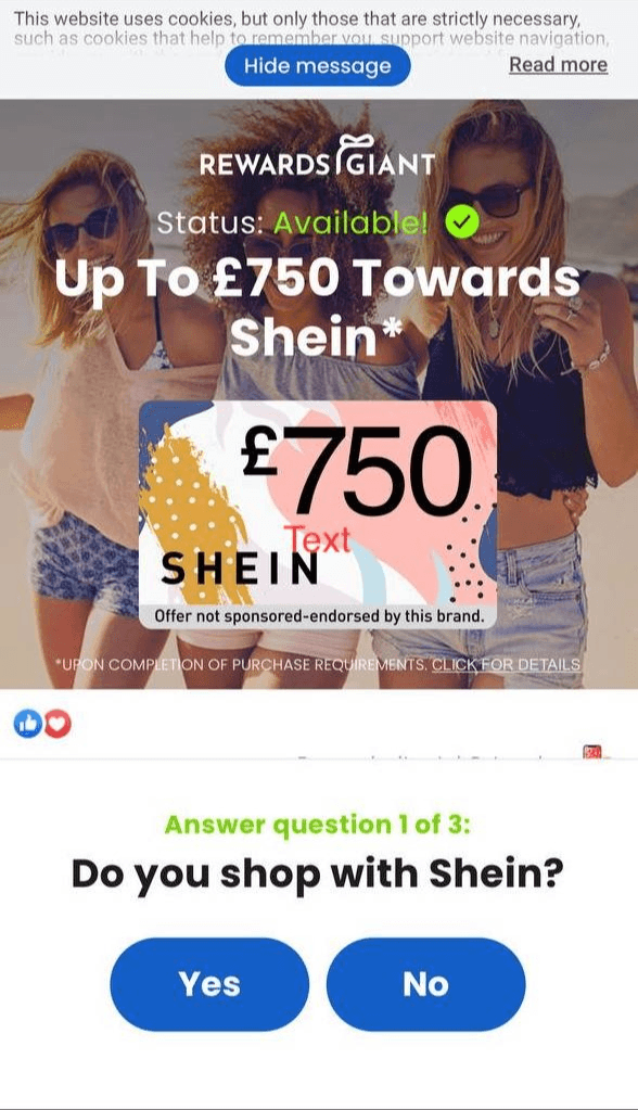 Promotions from SHEIN Screenshot